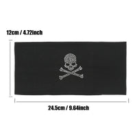 Unisex Punk Girl Skull Out Eyelets Wide Elastic Headband Halloween Rock Steampunk for Sport Women Men Headbands Hair Accessories