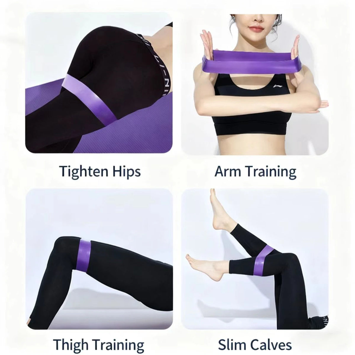 1PCHigh Elasticity TPE Tensile Band, Resistance Band, Yoga Fitness Band, Stretching Band, Multifunctional Hip Loop, Elastic Ring