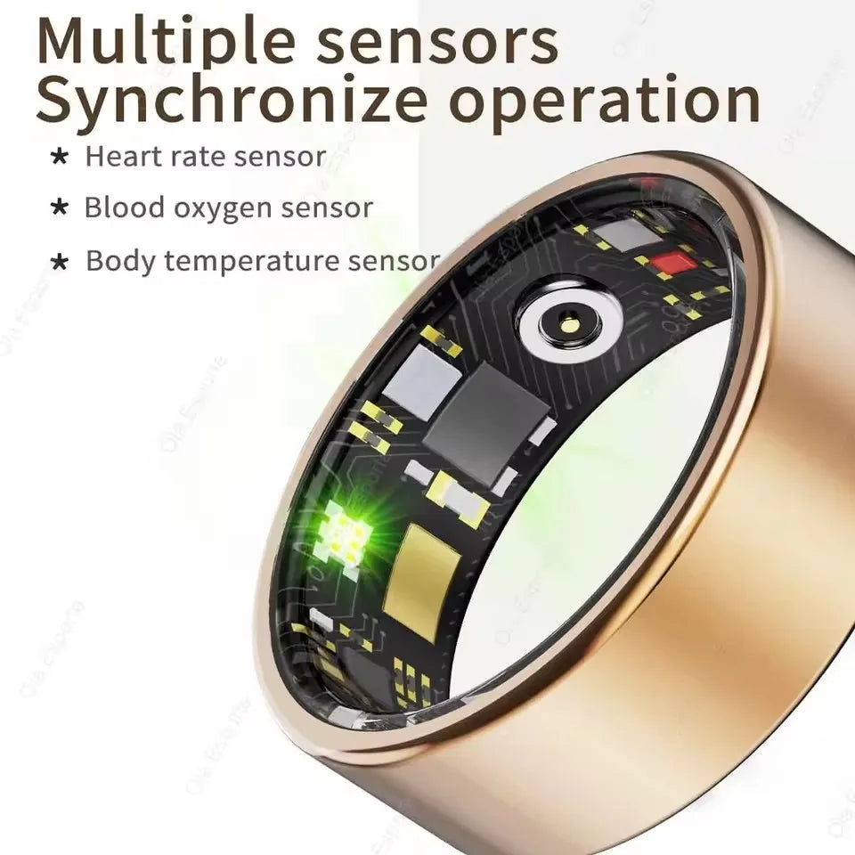 New Smart Ring Waterproof Health Monitor Smartring Take Photo Exercise Record Bluetooth Ring Birthday Gift Men Women Ring