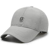 Breathable Quick-Dry Baseball Cap with Ventilation Holes, Unisex Outdoor Sports Sun Hat, Lightweight & UV Protection