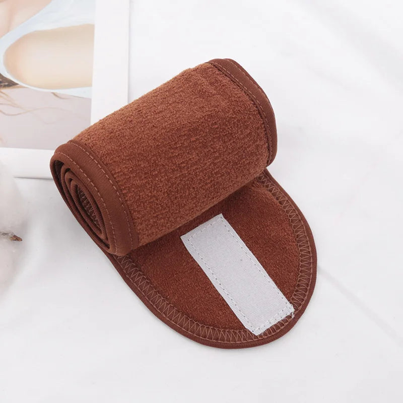 Women Soft Toweling Hair Accessories Girls Yoga Headbands for Face Washing Bath Makeup Hair Band Adjustable SPA Facial Headband