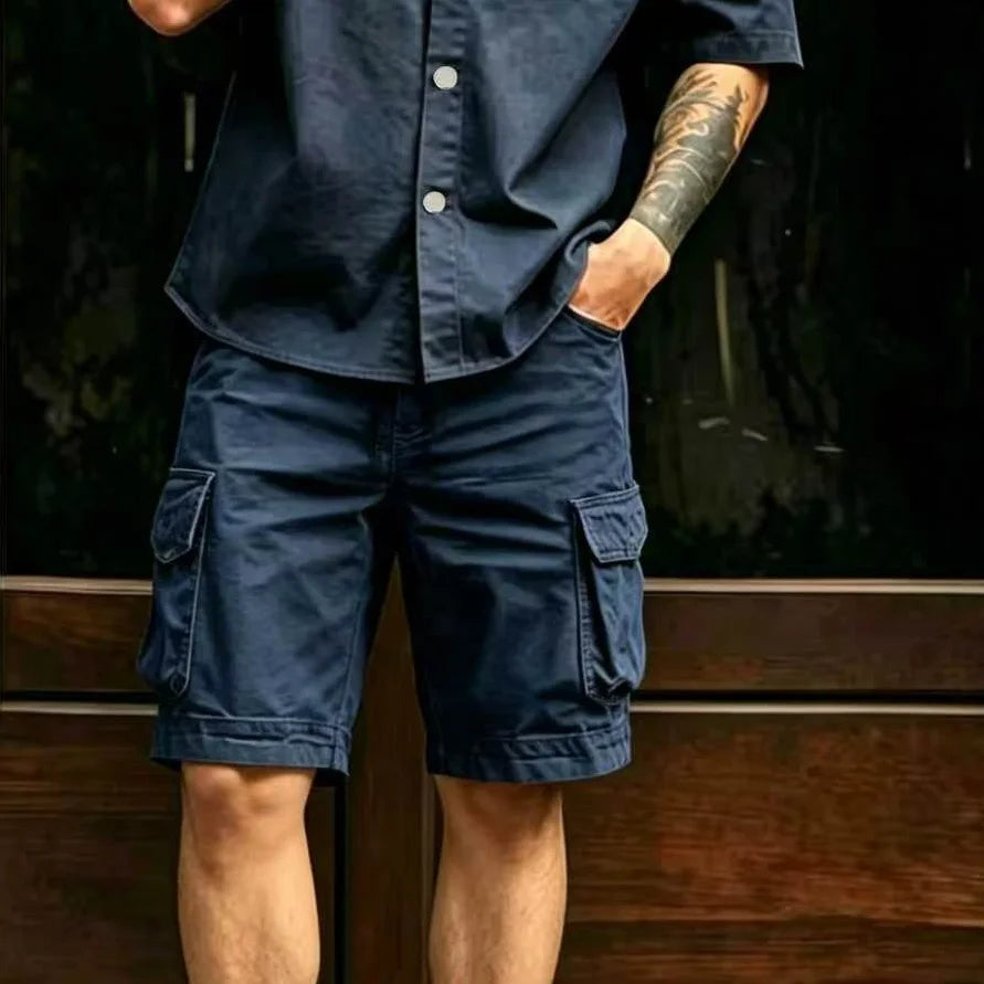 2026 New Cargo Knee Shorts Men Sports Casual Bermuda Shorts Plus Size Cotton Half Pants Golf Straight Running Gym Shorts Pants