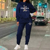 Women's Tracksuits Hoodies and Pants Two Peice Outfits Suit Designer Luxury Oversized Autumn Winter Clothing Women Pants Sets