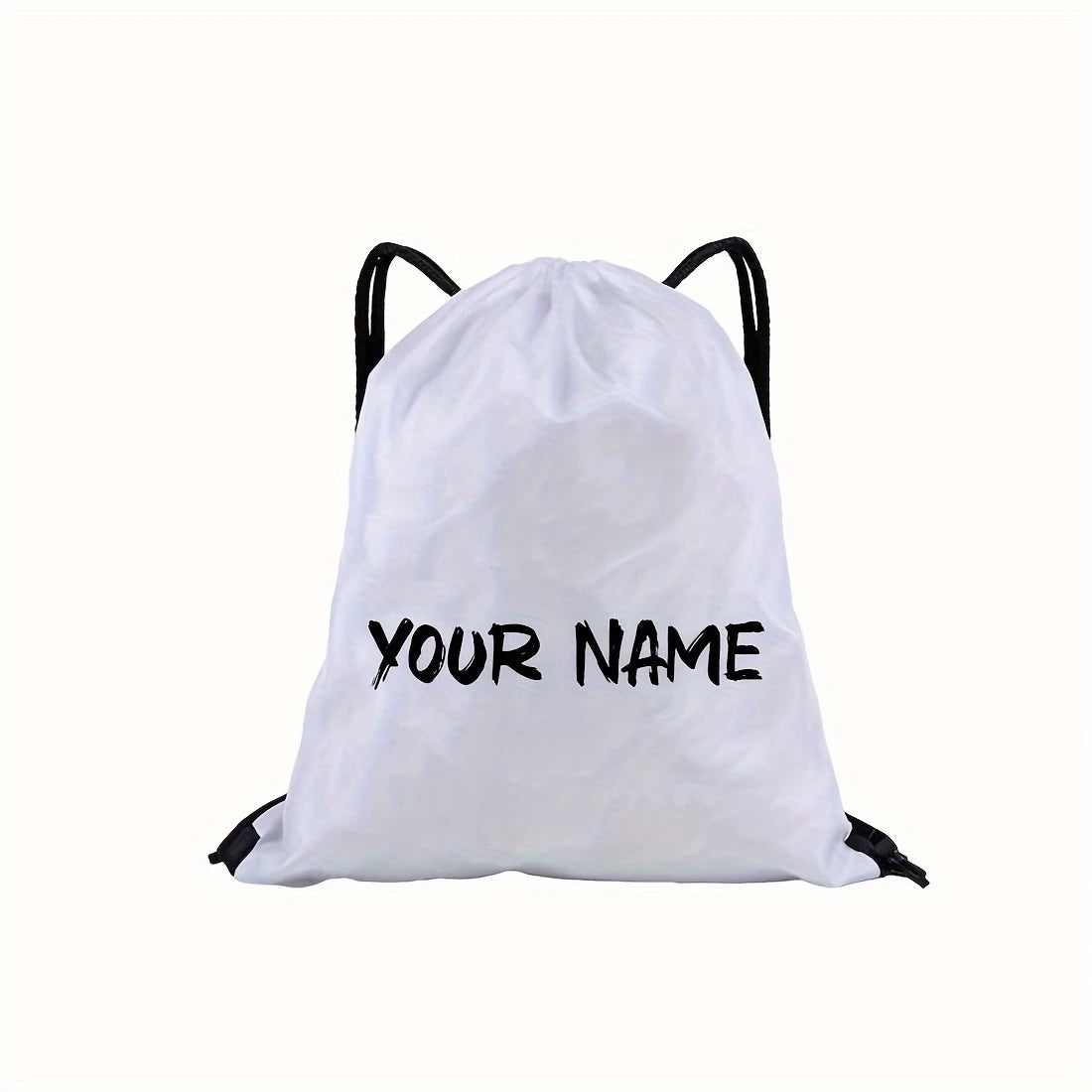 Customizable Drawstring Backpack - Creative Custom Name/Text, Durable Drawstring Storage Bag, Available in Various Colors