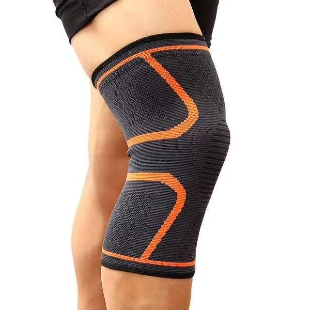 Knitted Sports Knee Pads, Running Basketball, Cycling Fitness, Anti Slip, Breathable Nylon Knee Pads for Men and Women
