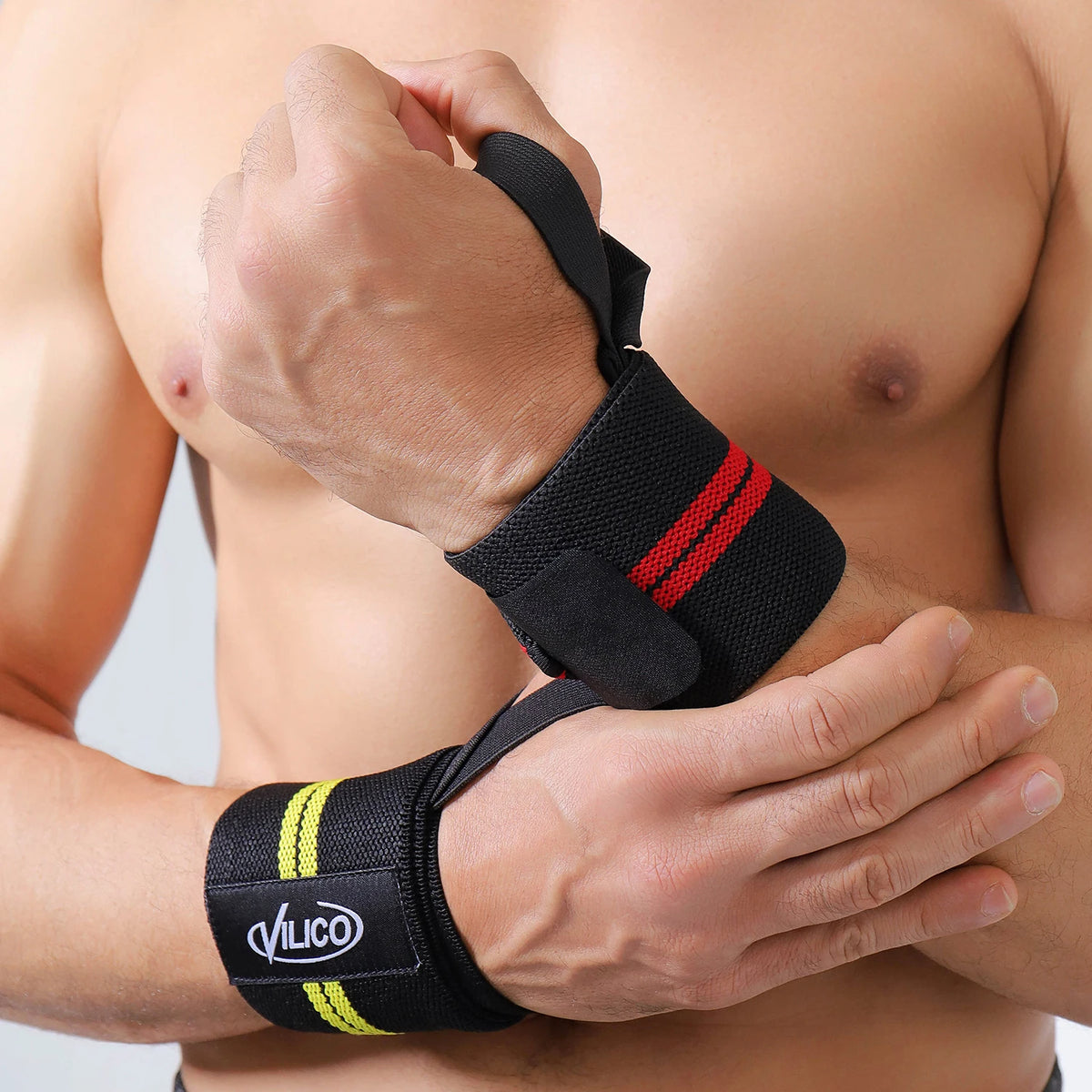 Men's and women's wristbands, wrist support straps, super strong weightlifting wristbands, bandages, fitness gym training