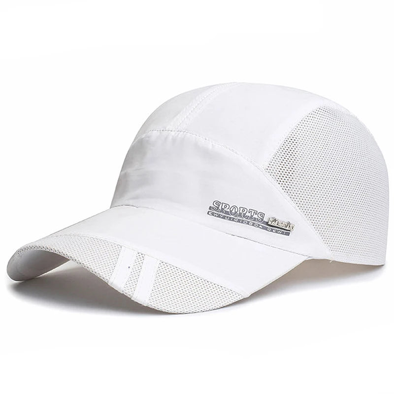 Quick Dry Men Baseball Cap for Sports Cool Mesh Summer Women Sun Hat Fishing Running Family Parent Teenager Cap