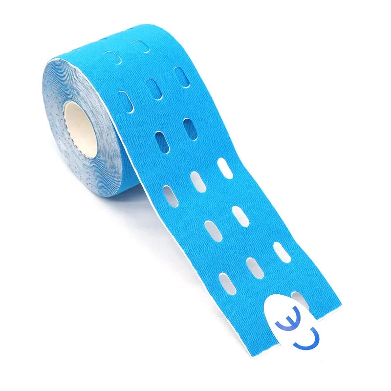 5cm Perforated Kinesiology Elastic Adhesive Tape Cotton Muscle Protection Athletes Breathable Gym Sports Glue Knee Protector