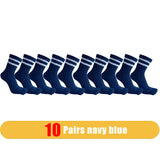 1/5 Pairs Man Five Finger Socks Cotton Striped Solid Simple Sweat-Absorbing Anti-Bacterial Breathable Warm Soft Elastic Toe Sock