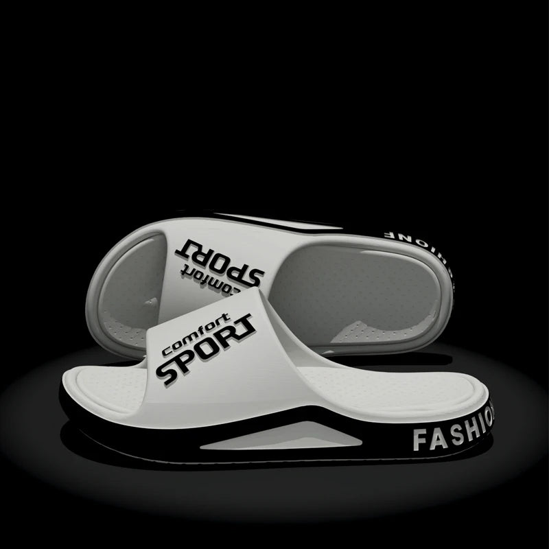 Fashion Men's Sandals Summer EVA Comfortable Anti-Slip Soft Soles House Slippers for Indoor Outdoor Wear Breathable Shower Slide