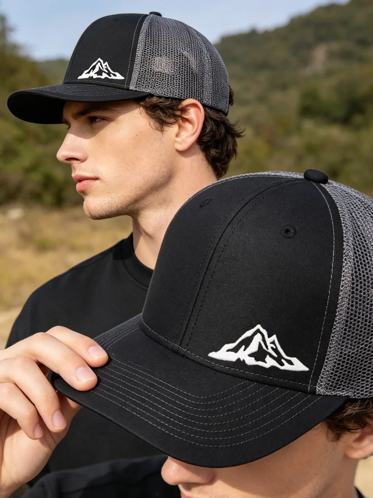 High Quality Neutral hat Casual Printed Baseball Cap Adjustable Trucker Mesh Hat Lightweight Outdoor Sports Sun Dad Cap Mesh Hat
