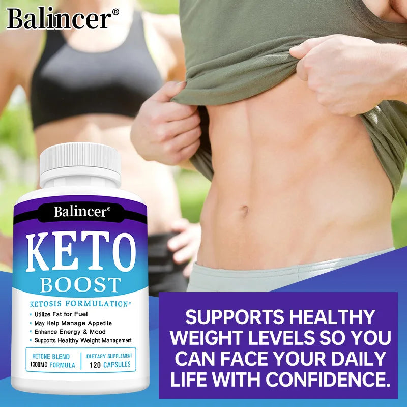 Weight Loss Organic Keto Detox Capsules Flat Belly Deep Cleansing Provides Energy Fat Burning Appetite Suppressant Supplements