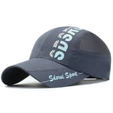 Unisex Wide Brim Mesh Baseball Cap Breathable Quick-drying Peaked Cap Adjustable Hip Hop Hats Outdoor Sports