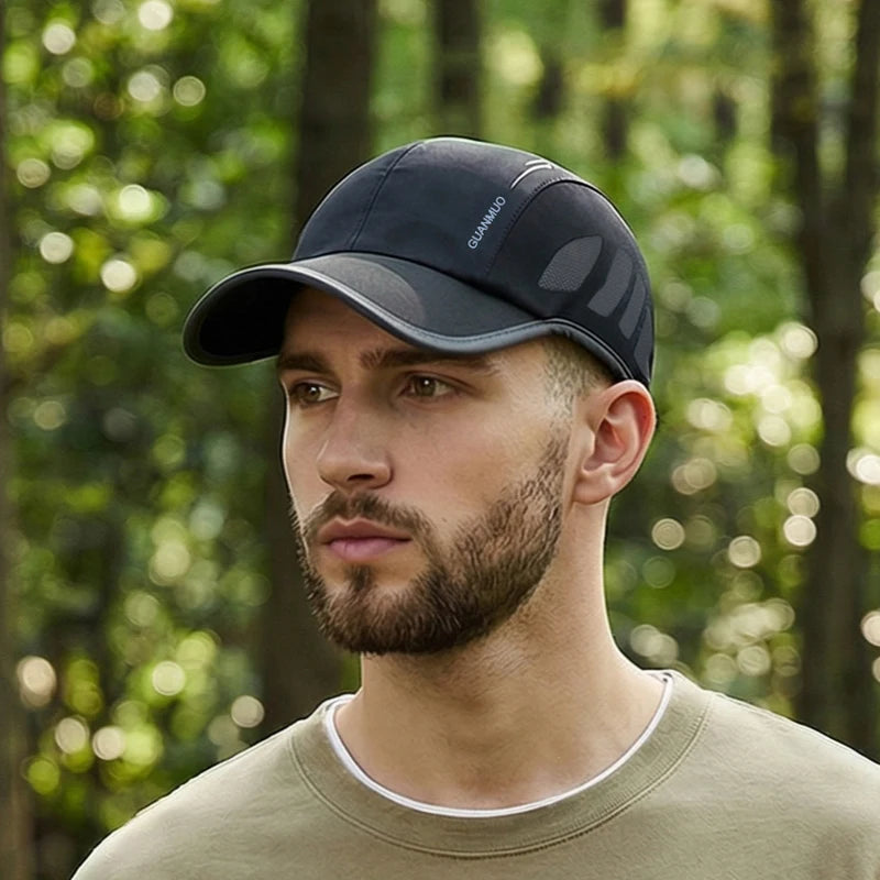 New Summer Lightweight Quick-Dry Breathable Sun Hat, Unisex Outdoor Fishing Baseball Cap for Travel & Casual Wear