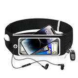 HAISSKY Touch Screen Waist Running Bags For iPhone 17 16 15 14 13 Pro Max 17 Air 16E 15 Plus Elastic Zipper Sports Waist Pack