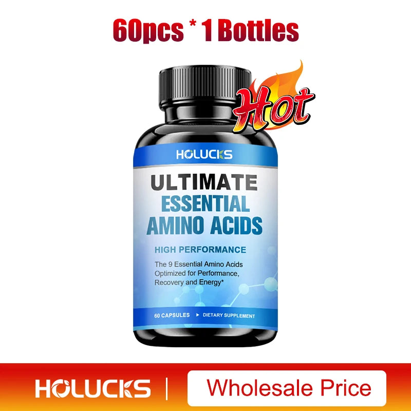 Advanced Body Building Amino Acid Capsules-Helps Increase Strength, Endurance, Protein Synthesis, Build Muscle Mass, Abs, Energy
