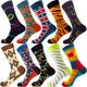 10 Pairs Lot Pack Men Women Couples Lover Socks New Arrival Rhombus Animal Christmas Cartoon Fruit Food Dot Cotton Happy Socks