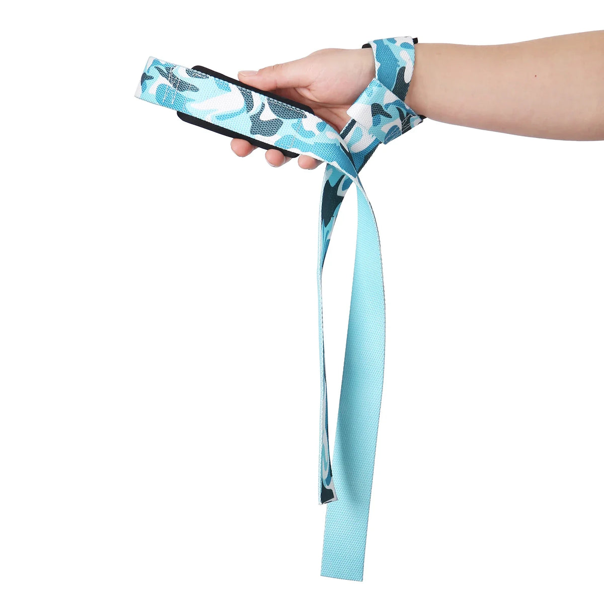 Anime Camo Wrist Lifting Straps Grips Band-Deadlift Straps with Neoprene Cushioned Wrist Padded