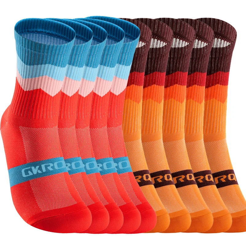 GKRQ 10 pairs  Professional Cycling Socks Breathable Road Bicycle Socks Men Women Outdoor Sports Racing e Compression Cycling Fo