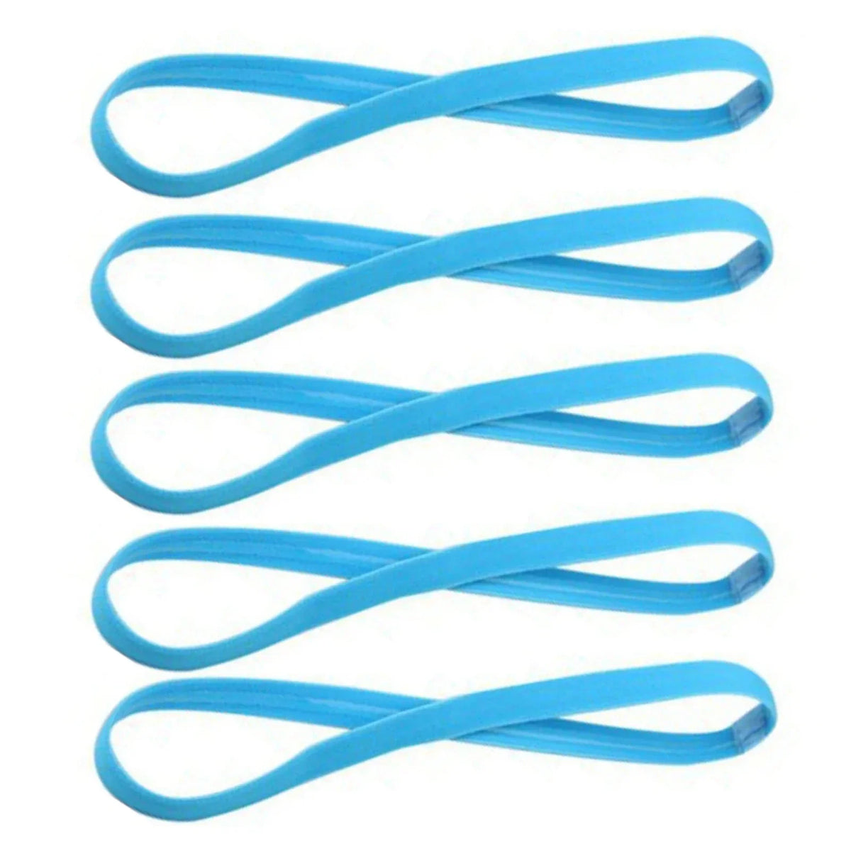 1/5pcs Candy Color Women Men Yoga Hair Bands Sports Headband Girls Sport Anti-slip Elastic Rubber Sweatband Football Running