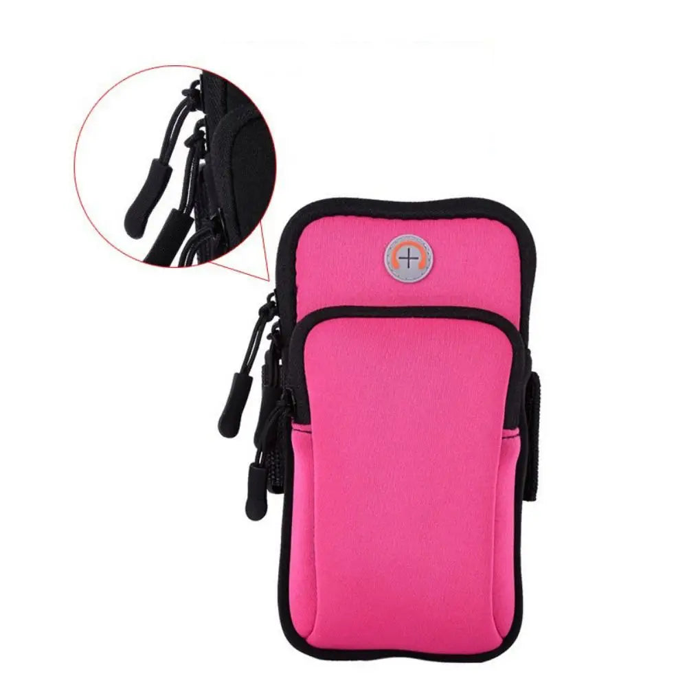 Portable Waterproof For Phone Money Keys Running Accessories Sports Armband Phone Case With Headset Hole Arm Bags