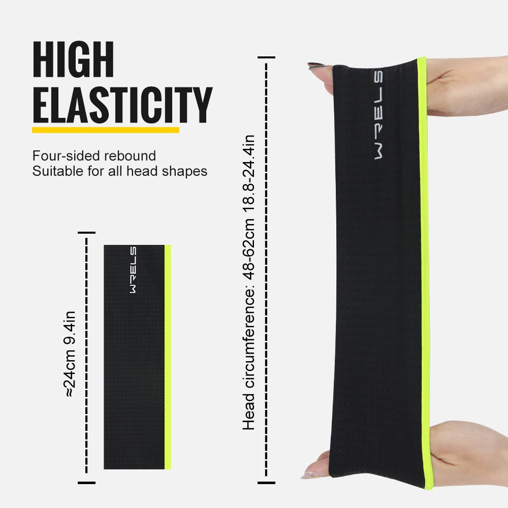 WRELS Sports Headband Sweatband Elastic Gym Fitness Running Basketball Yoga Breathable Quick-dry Absorbent  Widen Hairband