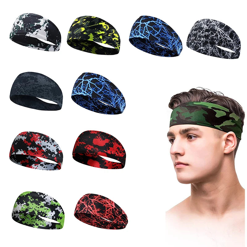 1 Pc Men Fitness Sweating Guide and Anti Sweating Band Running Headband Sports Sweating Absorbing Headband Women Yoga Hair Band