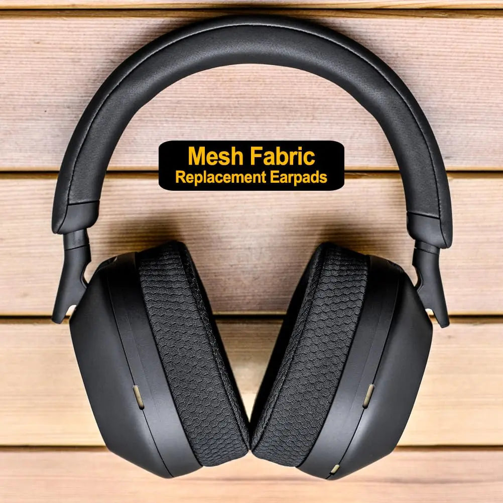 1000XM5 Breathable Mesh Earpads, Replacement Earpads for Sony WH-1000XM5 Headphones with Noise Isolating Memory Foam