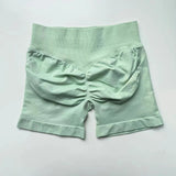 Scrunch Booty Shorts 4.5" Seamless High Stretch Low Ribbed Band Subtle Glute Contour Shorts Fitness Workout Yoga Gym Shorts