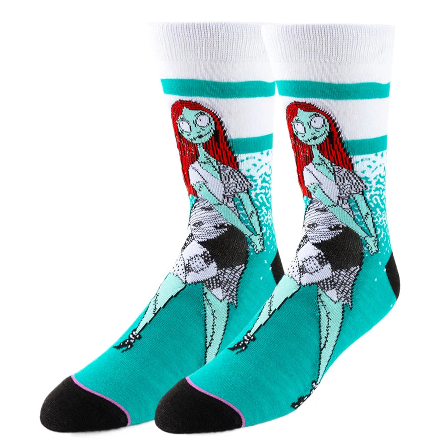 1/5/6/10/20pairs BEAST KINGDOM Men Women Street Funny Socks Cartoon Anime Hip Hop Fashion Novelty Casual Crew Socks