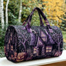 Halloween Quilted Luggage Bag Ghost Castle Weekend Bag Large Capacity Autumn Travel Gym Women's Overnight Short Trip Tote Bag