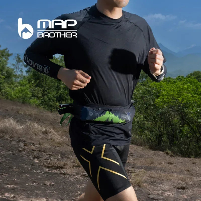 MAP BROTHER W1002 Hydration Running Belt Waist Pack Travel Money Bag Trail Marathon Gym Workout Fitness Mobile Phone Holder Bag