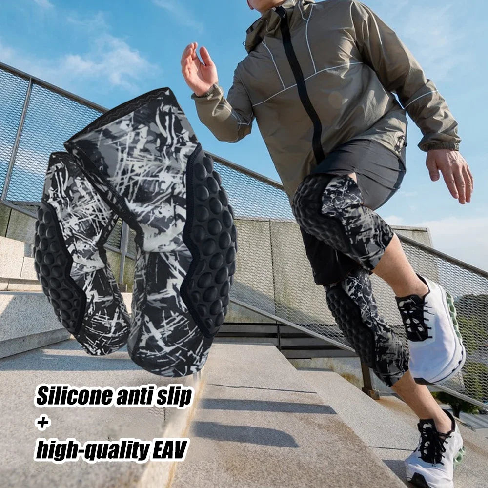 1/2Pcs Knee Brace, Protective Knee Pads Basketball Volleyball Football Crashproof Antislip for Youth Adults