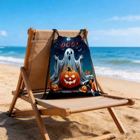 1Pc Custom Text Halloween Pumpkin Drawstring Backpack, Portable Drawstring Bag, Suitable for Gym, Travel, Sports, Holiday Gift