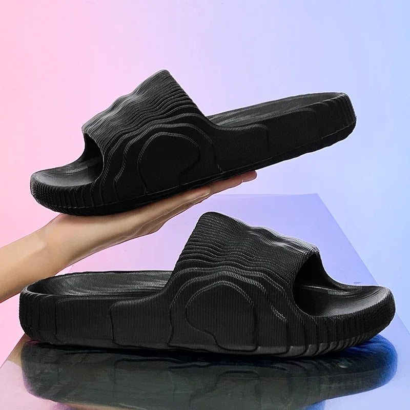 New Summer Sneaker Slippers For Women Men Thick Bottom Platform Slides Soft EVA Hollow Unisex Sports Sandals Casual Beach Shoes