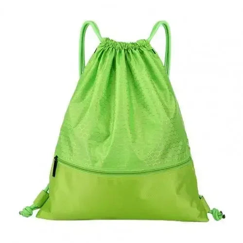 Outdoor Sport Drawstring Pocket Simple Backpack Men's and Women's Fitness Backpack Lightweight Basketball Bags Oxford Zipper Bag