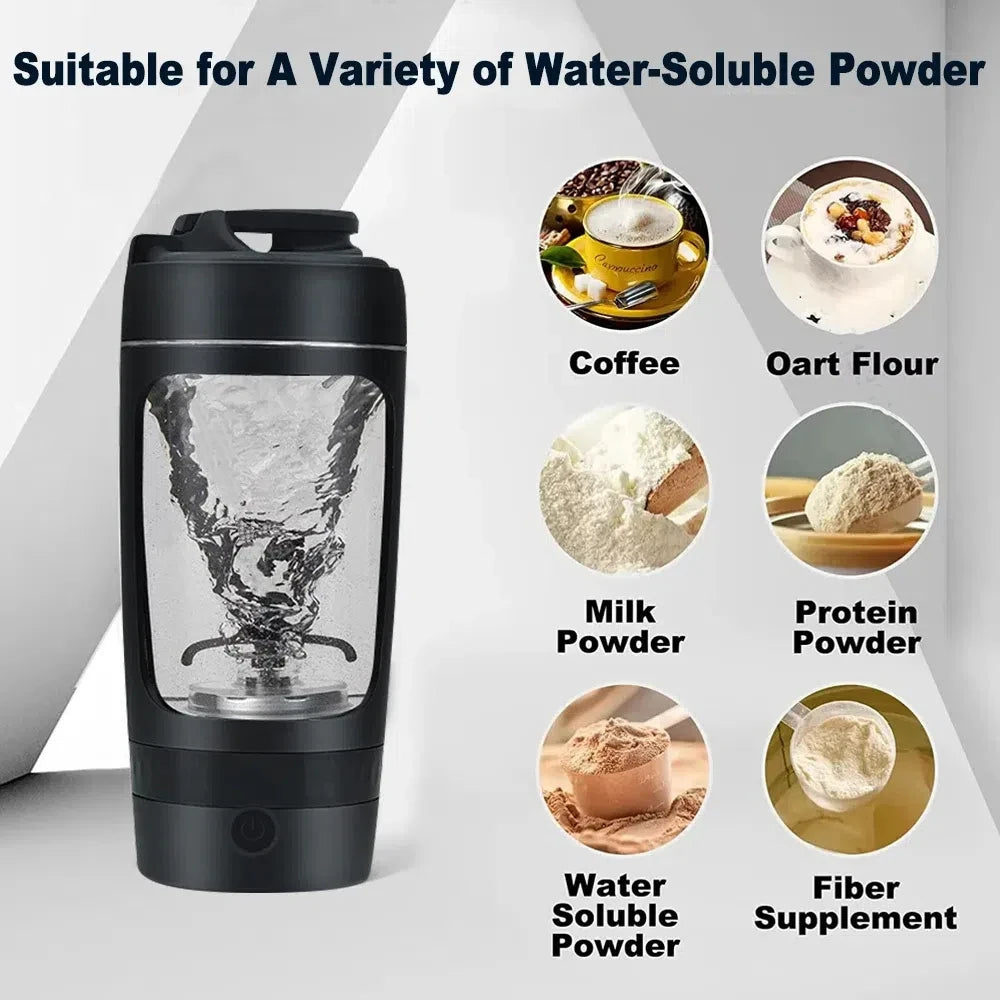 450-700ml Electric Automatic Mixing Cup Portable Whey Protein Shaker Bottle Battery Powered Fully Automatic Stirring Cup Home