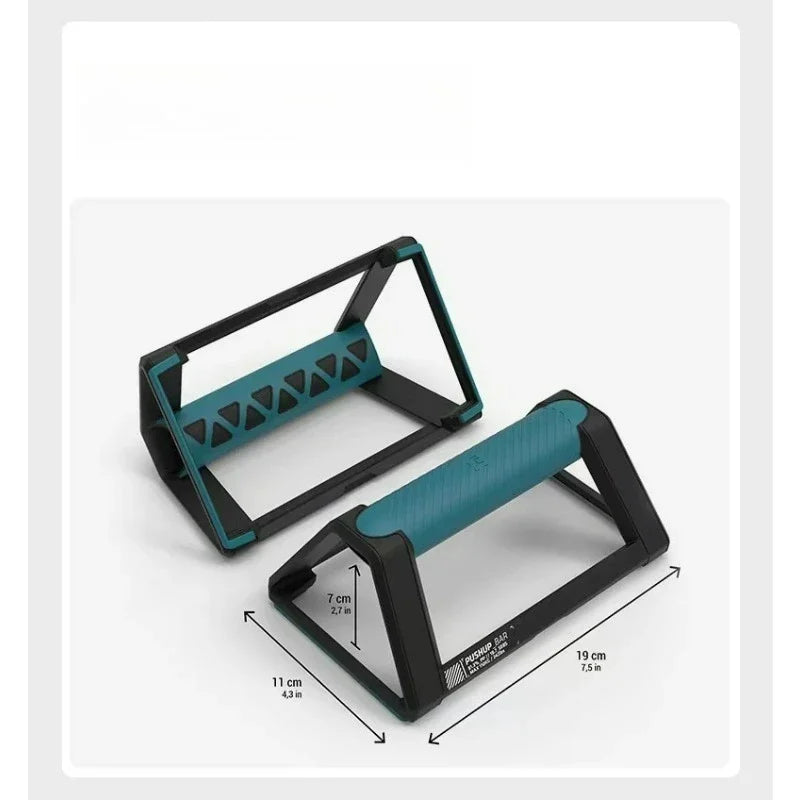 2Pcs Push-Up Bar Stand Fitness Training Anti-slip Fitness Strength Training Triangle Plank Push-up Support Grip Handle
