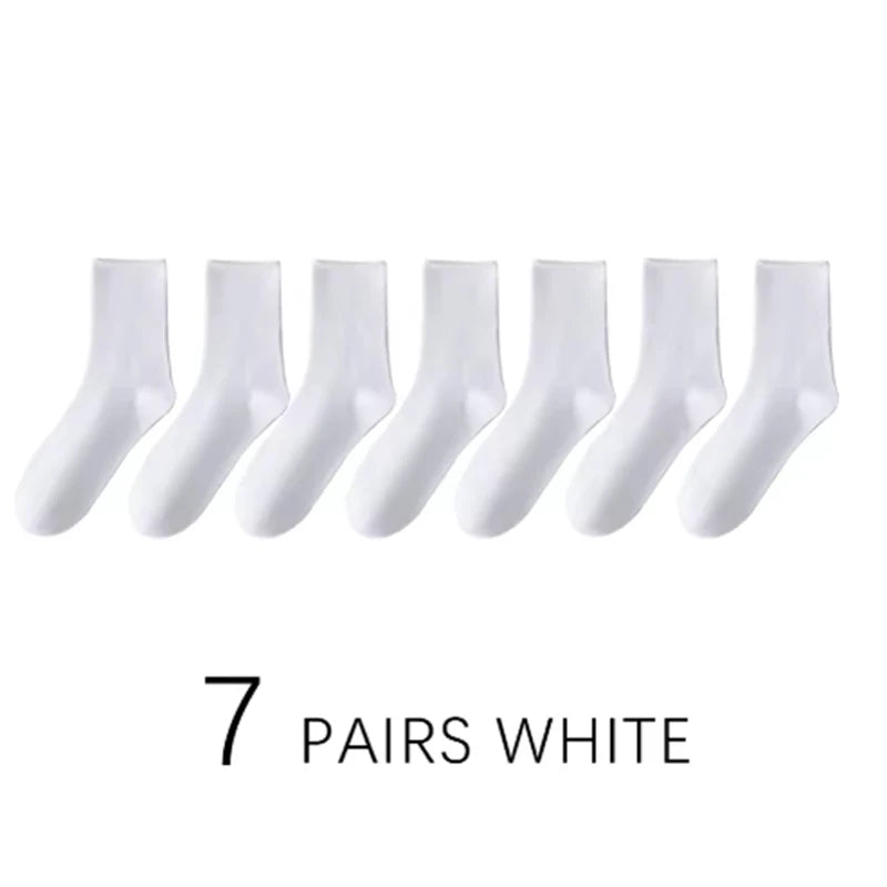 2/7Pairs Men's Non Binding Diabetes Socks Comfortable Breathable Shoes Suitable for Elderly and Pregnant Men Women for Fat Feet