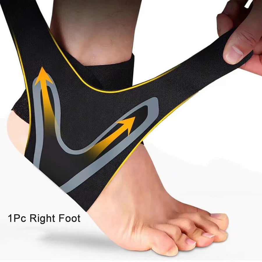1 Pc Ankle Brace Support Compression Sleeve Elastic Plantar Fasciitis Pain Relief Foot Bandage Protective Wrap Sports Socks