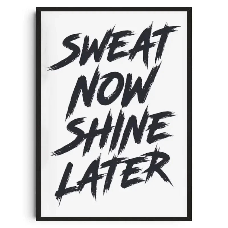 Gym Wall Art Poster Gym Inspirational Poster Home Gym Wall Decoration Gym Slogan Canvas Printing Decorative Painting Frameless