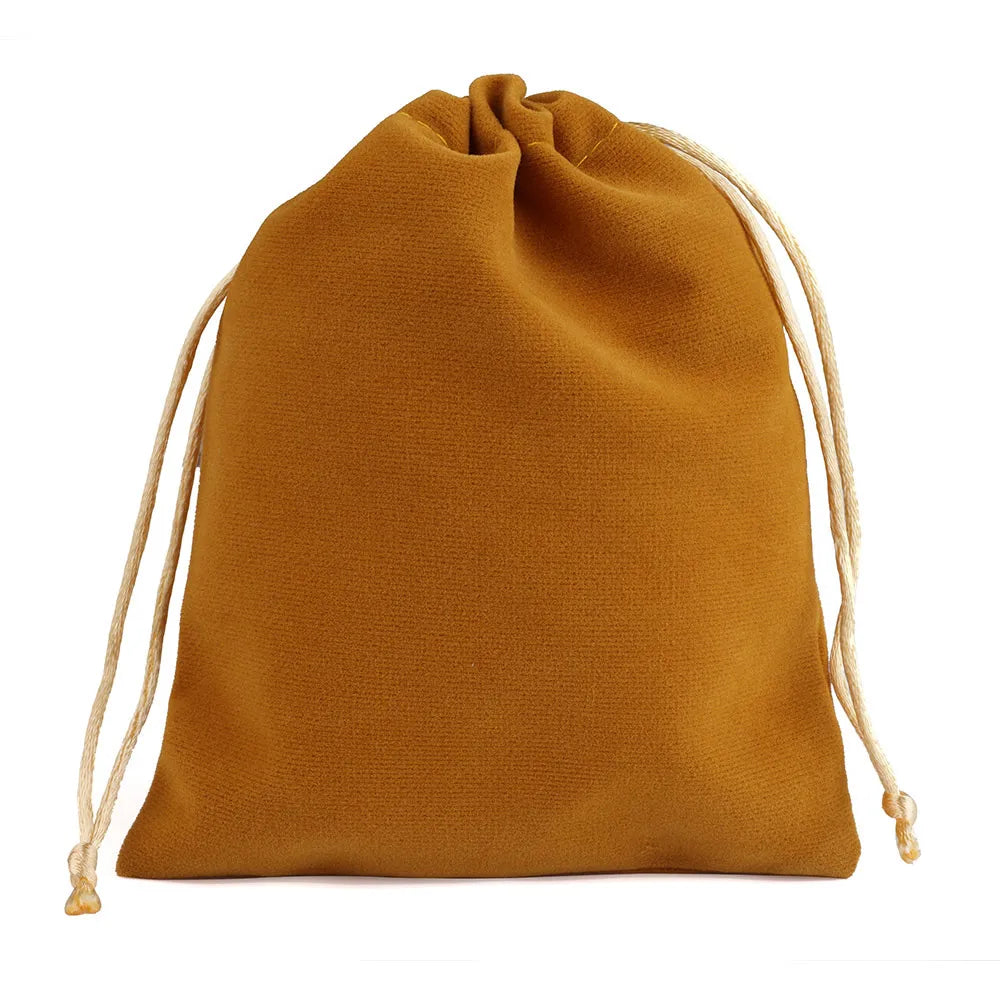 25pcs/lot Small Velvet Jewelry Bag Short Plush Multi-color For Jewelry Packing Wedding Portable Drawstring Pouch Jewelry Bag
