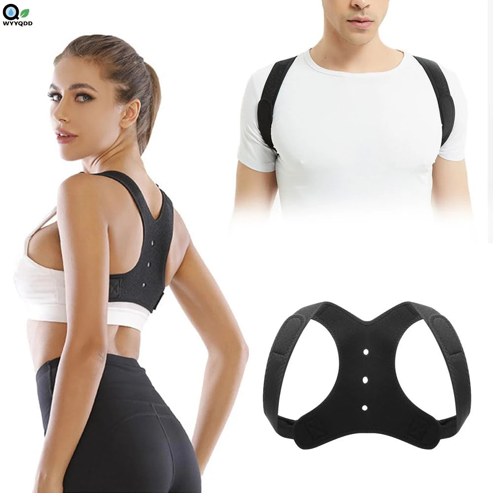 Posture Corrector - Back Straightener Posture Corrector Scoliosis and Hunchback Correction，Adjustable Upper Back Brace