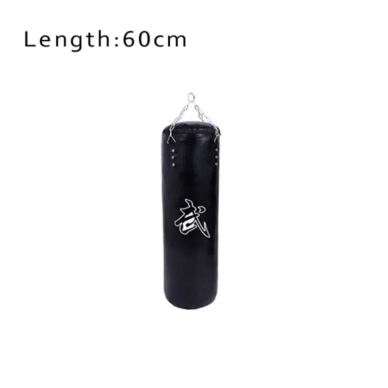 Height 60 to 120cm Sanda Boxing Training PU Leather Empty Sandbags,Fitness Sand Bag Punching Bag,PU Leather More Comfortable