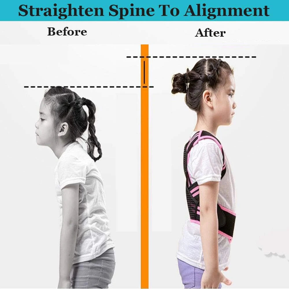 Posture Corrector for Kids,Upper Back Posture Brace for Teenagers Boys & Girls Under Clothes Spinal Support to Improves Slouch