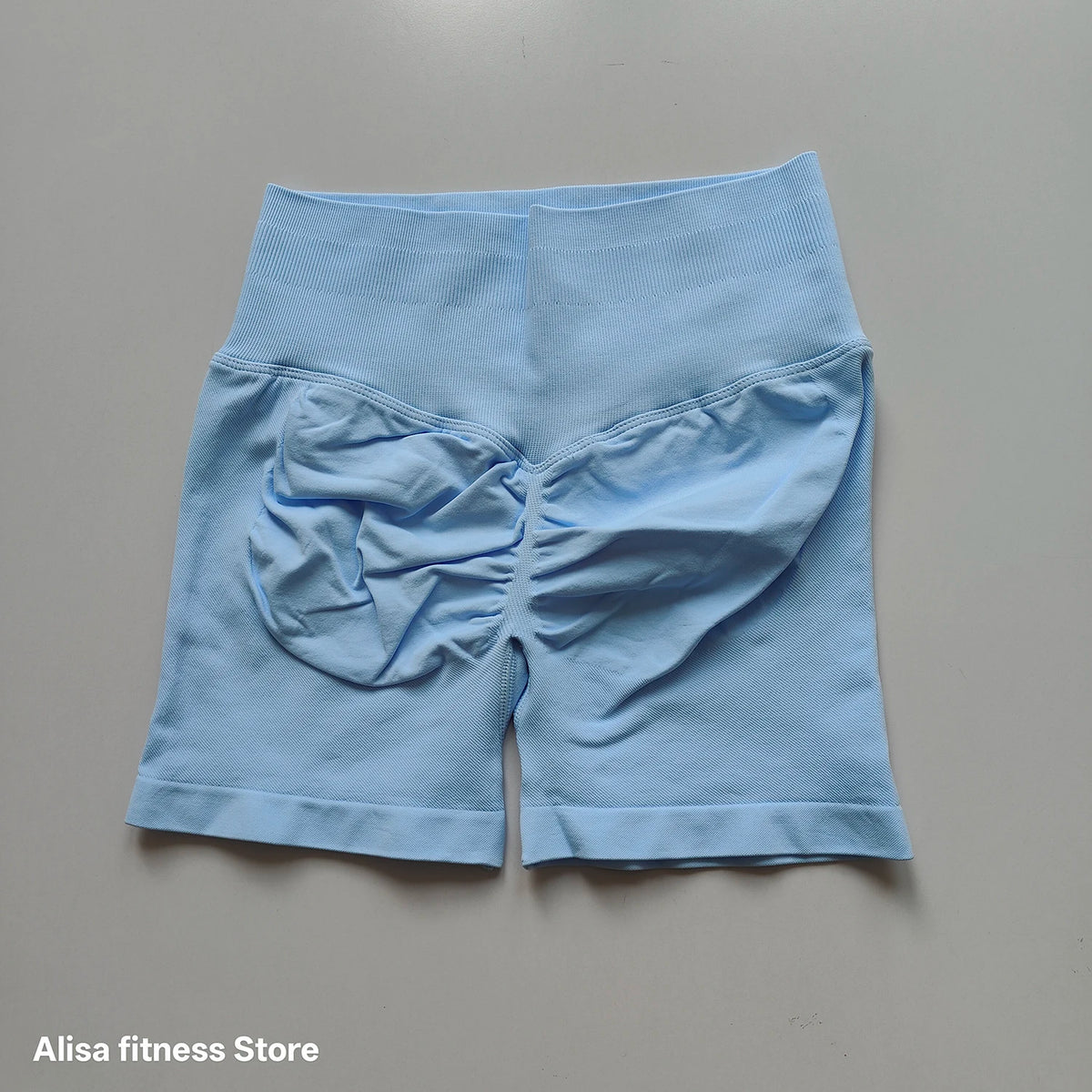 Summer High Waisted Yoga Shorts Tummy Control Seamless Fitness Shorts Sexy Running Fitness Short Pants Solid Color Yoga Leggings