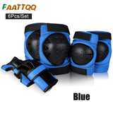 Kids/Adults Knee Pads Elbow Pads Wrist Guards, Adjustable Strap for Roller Skates Skateboard Inline Skatings Scooter Cycling