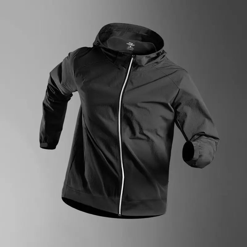 3-5Pcs Men's Ice Fiber Quick-Dry Running Fitness Full Set/Suit Tracksuit For Marathon, Training Cycling，Jogging,Gym