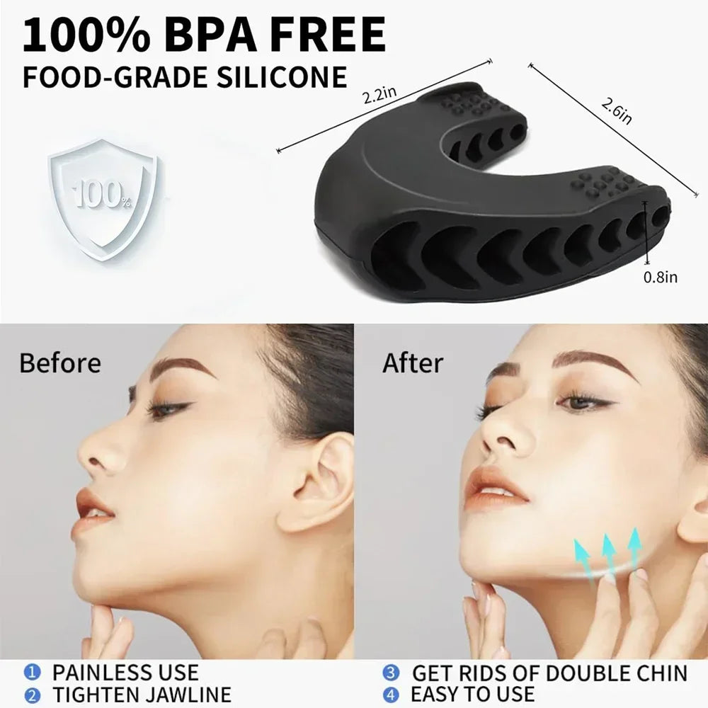 V Shape Faceshape Fitness Resistance Levels Double Chin Reducer Jaw Exerciser Neck Toning Jawline Exercise Face Muscle Trainer