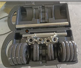 High Quality Cast Iron Adjustable Sports Gym Equipment 10kg 15kg  Fitness Dumbbell and Barbell Set for Training
